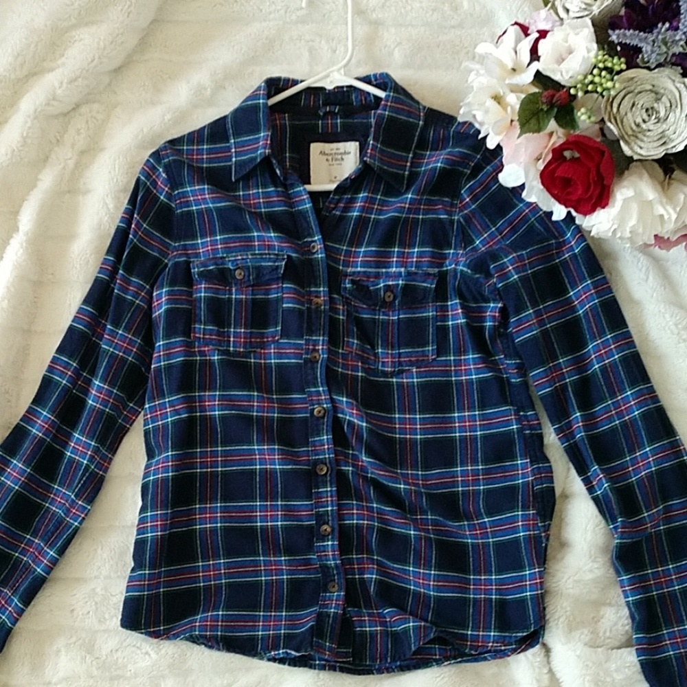 Plaid button down shirt